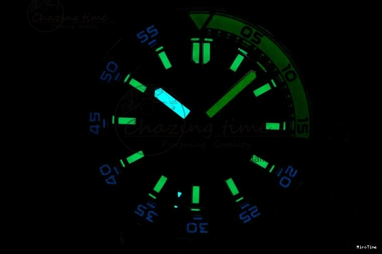MIROTIME 0429 Bright Aquatimer Automatic SS RSF 1:1 Best Edition Black Yellow Dial on Black Rubber Strap A 7068